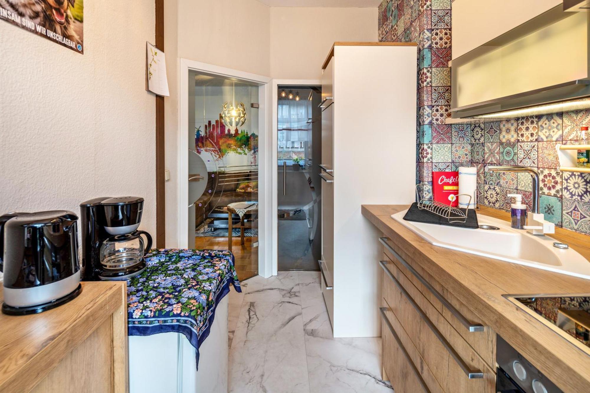 Balkon Apartment Shanti Lu Erfurt Buitenkant foto